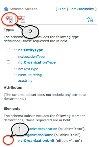 Delete component from subset